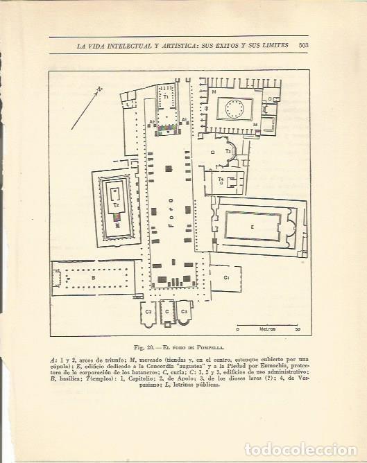 Cartoline: LAMINA 20849: El Foro de Pompella - Maurice Crouzet