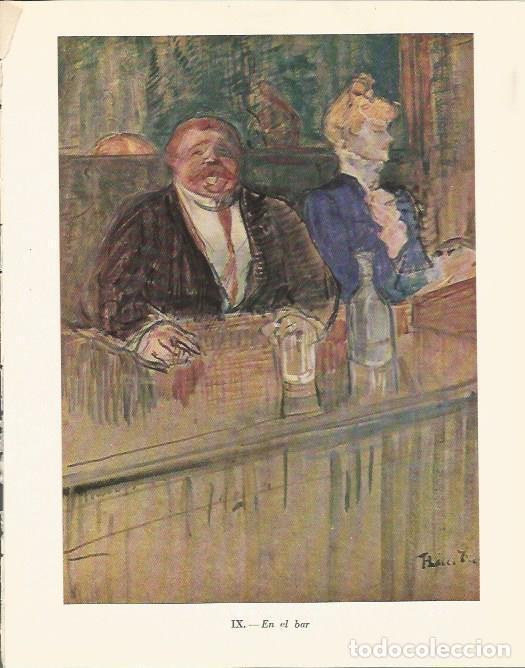Cartoline: LAMINA 20923: En el bar, por Toulousse Lautrec - Maurice Crouzet