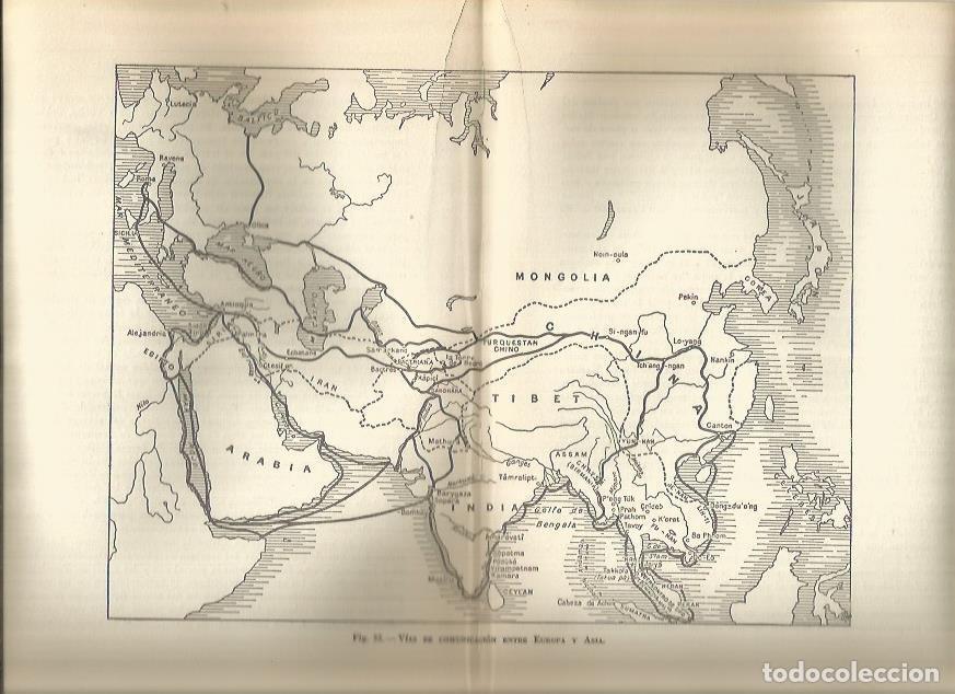 Postais: LAMINA 20867: Mapa de las Vias de Comunicaci&oacute;n entre Europa y Asia - Maurice Crouzet