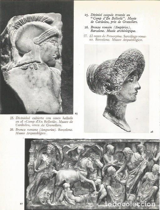 Postcards: LAMINA 20683: Divinidad con casco, Bronce romano y El rapto de Prosepirna - Marcel Durliat