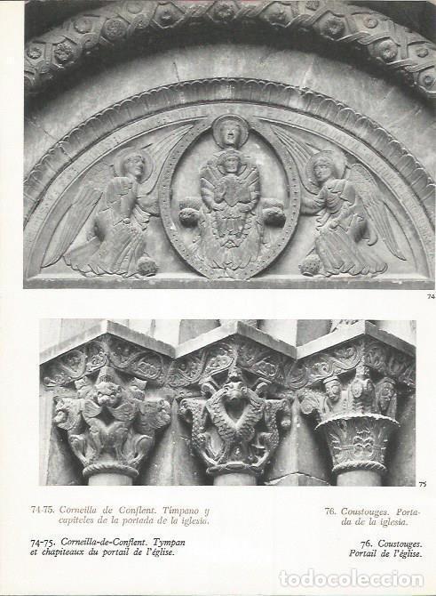 Postais: LAMINA 20698: Capiteles y timpano de la iglesia de Cornella de Conflent - Marcel Durliat
