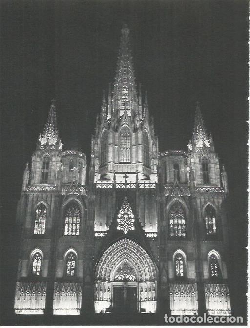Cartoline: LAMINA 20727: Fachada de la Catedral de Barcelona - Marcel Durliat