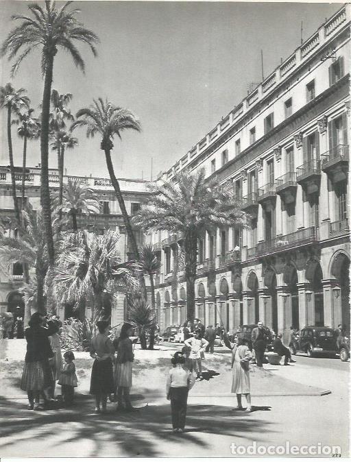 Postcards: LAMINA 20762: Plaza Real de Barcelona - Marcel Durliat