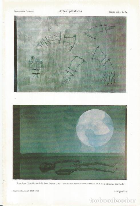 Cartes Postales: LAMINA ESPASA 35733: Dibujos de la Suite Pajaros, por Joan Pon&ccedil; - Varios