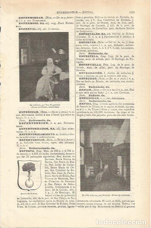 Postkarten: LAMINA ESPASA 35687: La enferma, por Van Hoogstratej - Varios