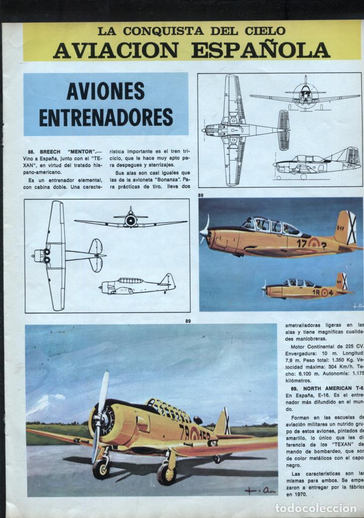 Postais: Ficha La conquista del cielo: aviacion espa&ntilde;ola: Aviones entrenadores - Varios