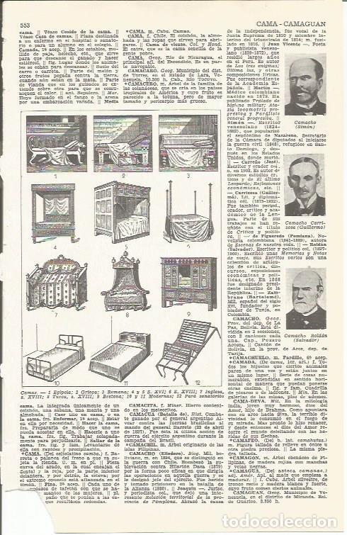 Cartoline: LAMINA 21436: Tipos de camas - VVAA