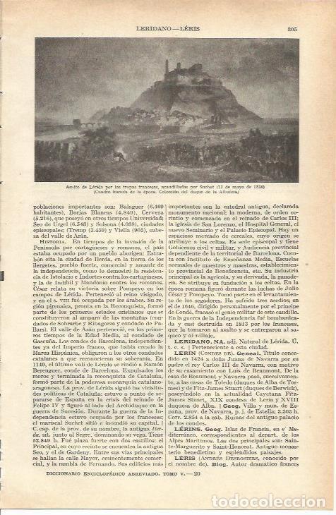 Cartes Postales: LAMINA 21182: Asalto de Lerida, cuadro frances del siglo XIX - VVAA