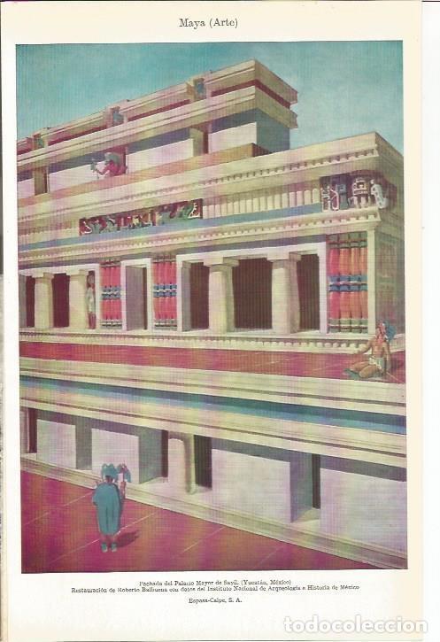 Postais: LAMINA 21256: Reconstruccion de la fachada del Palacio Mayor de Sayil, Mexico - VVAA