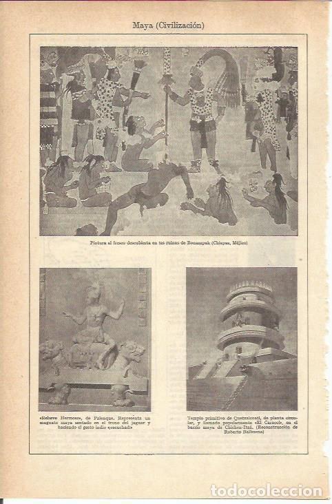 Postkarten: LAMINA 21254: Pintura maya mural de Bonampak, Mexico - VVAA