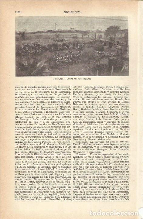 Cartoline: LAMINA 21323: Orilla del lago Managua en Nicaragua - VVAA