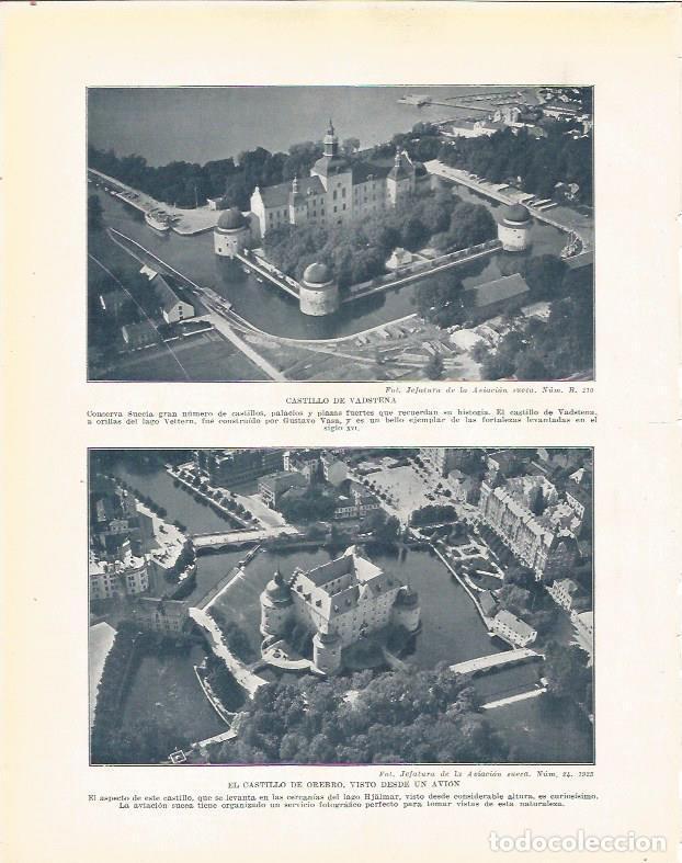 Cartoline: LAMINA 20985: Castillo de Vadstena y Castillo de Orebro, Suecia - Beltran y Rozpide