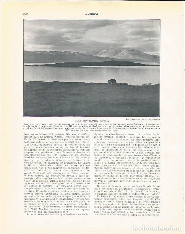 Cartoline: LAMINA 20973: Lago del Tornea, Suecia - Beltran y Rozpide