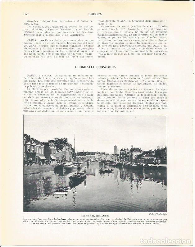 Cartoline: LAMINA 21007: Canal de Holanda - Beltran y Rozpide