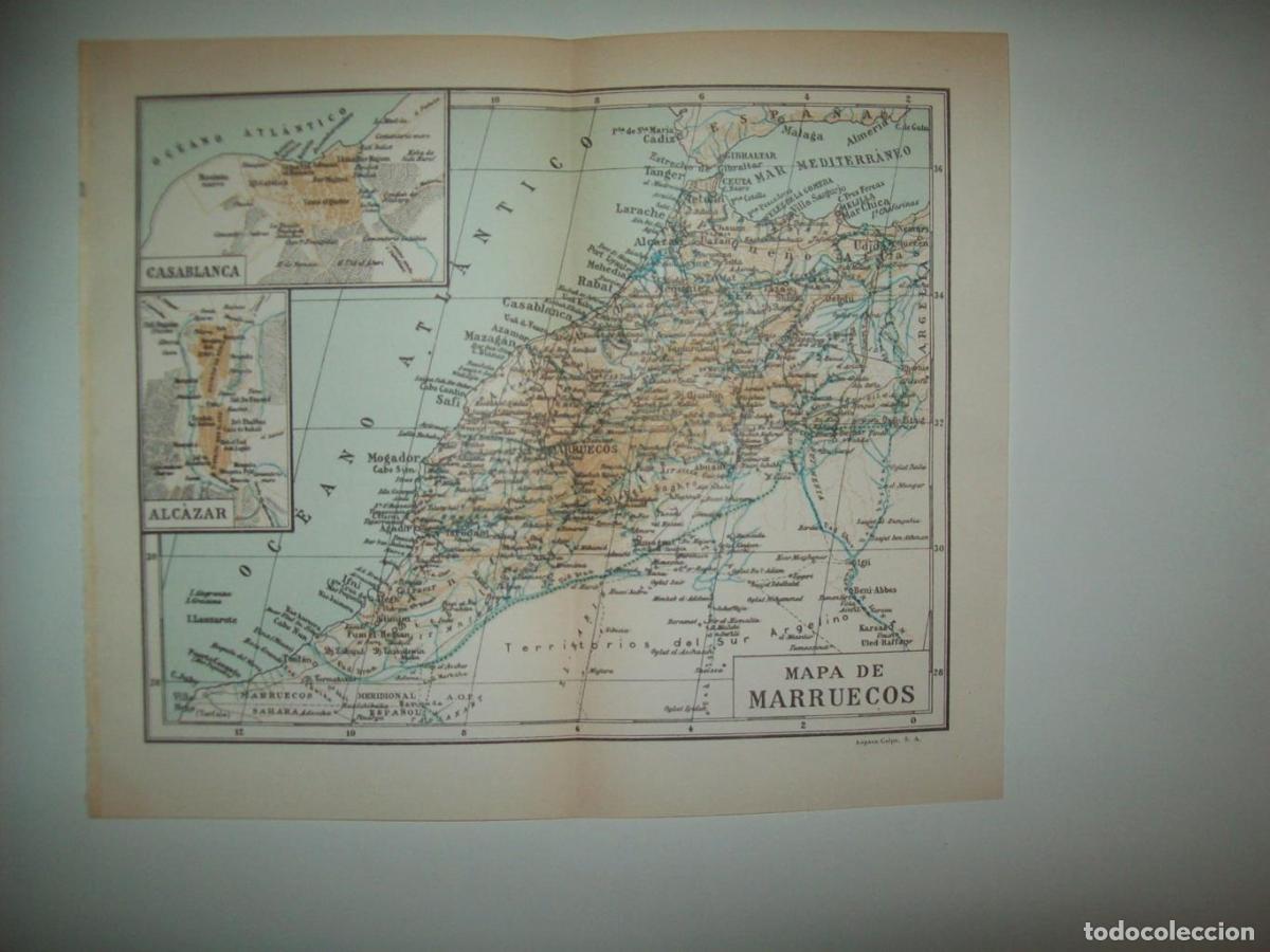 Cartoline: LAMINA 21241: Mapa de Marruecos - VVAA