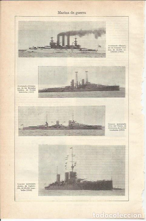 Cartoline: LAMINA 21236: Acorazados de Estados Unidos y Alemania - VVAA
