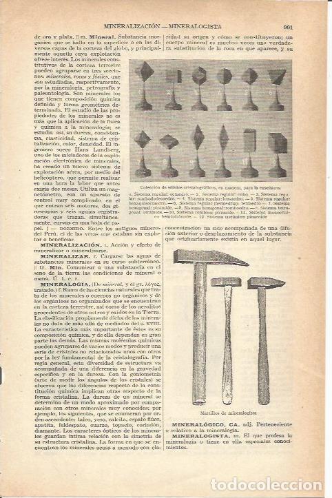 Cartoline: LAMINA 21283: Martillos de mineralogia - VVAA