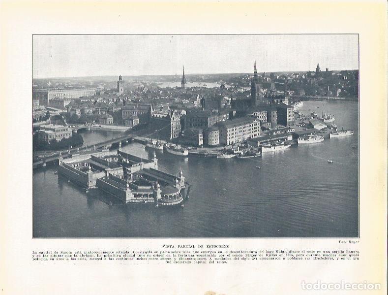 Postcards: LAMINA 20976: Vista parcial de Estocolmo - Beltran y Rozpide