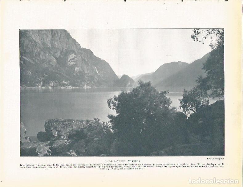 Postkarten: LAMINA 20953: Lago Sandven, Noruega - Beltran y Rozpide