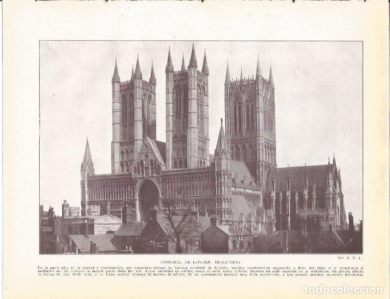 Postkarten: LAMINA 20913: Catedral de Lincoln, Inglaterra - Beltran y Rozpide