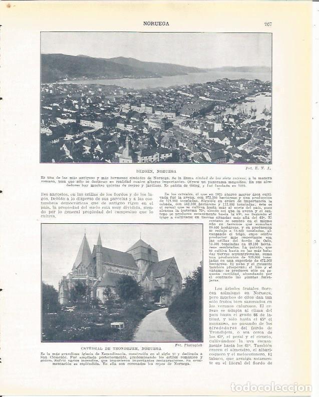 Postkarten: LAMINA 20961: Vista de Bergen, Noruega - Beltran y Rozpide