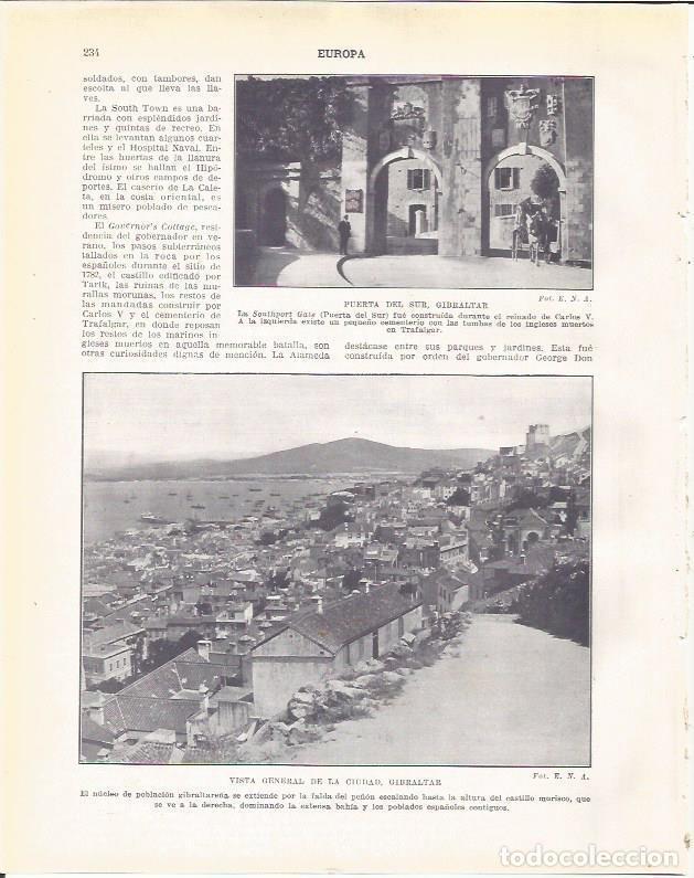 Postkarten: LAMINA 20943: Puerta del Sur y ciudad de Gibraltar - Beltran y Rozpide