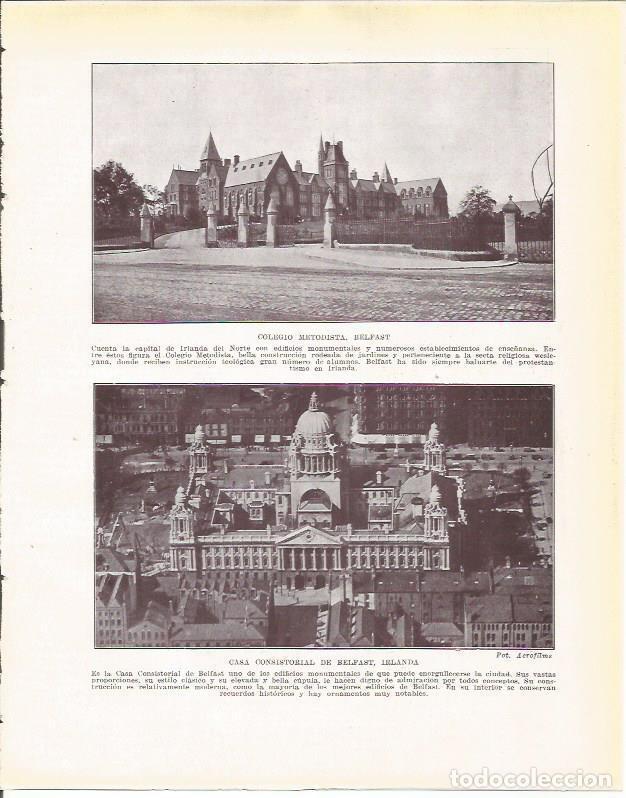 Cartoline: LAMINA 20938: Colegio Metodista y Ayuntamiento de Belfast - Beltran y Rozpide