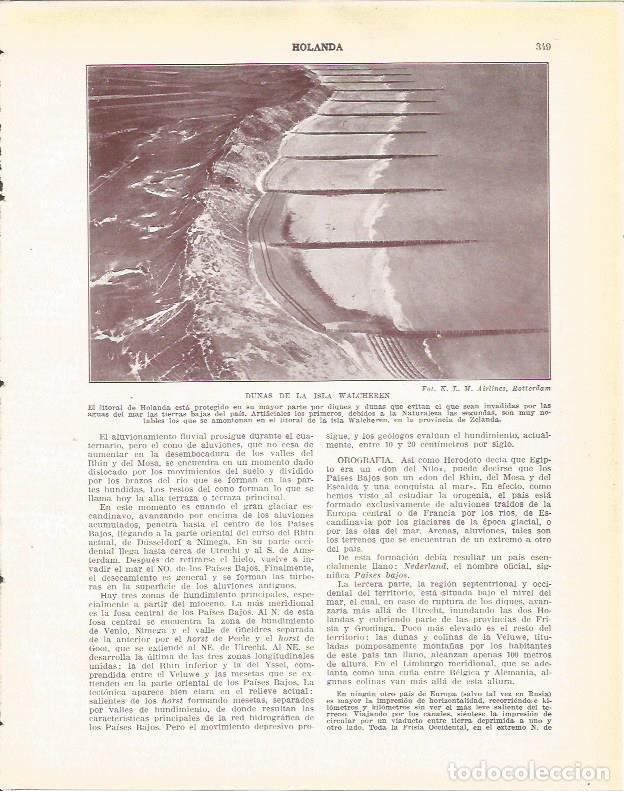 Cartoline: LAMINA 21003: Dunas en la isla Walcheren, Holanda - Beltran y Rozpide