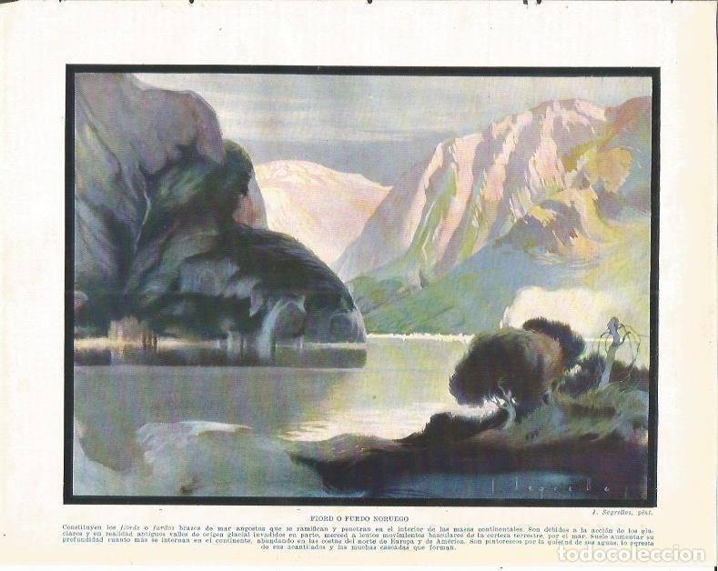 Cartoline: LAMINA 20956: Fiordo de Noruega - Beltran y Rozpide