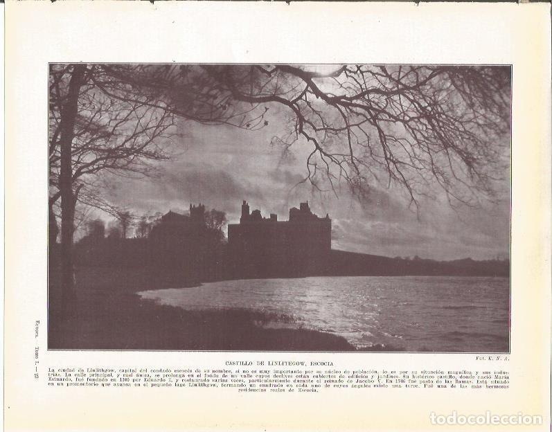 Cartes Postales: LAMINA 20911: Castilllo de Linlithgow, Escocia - Beltran y Rozpide