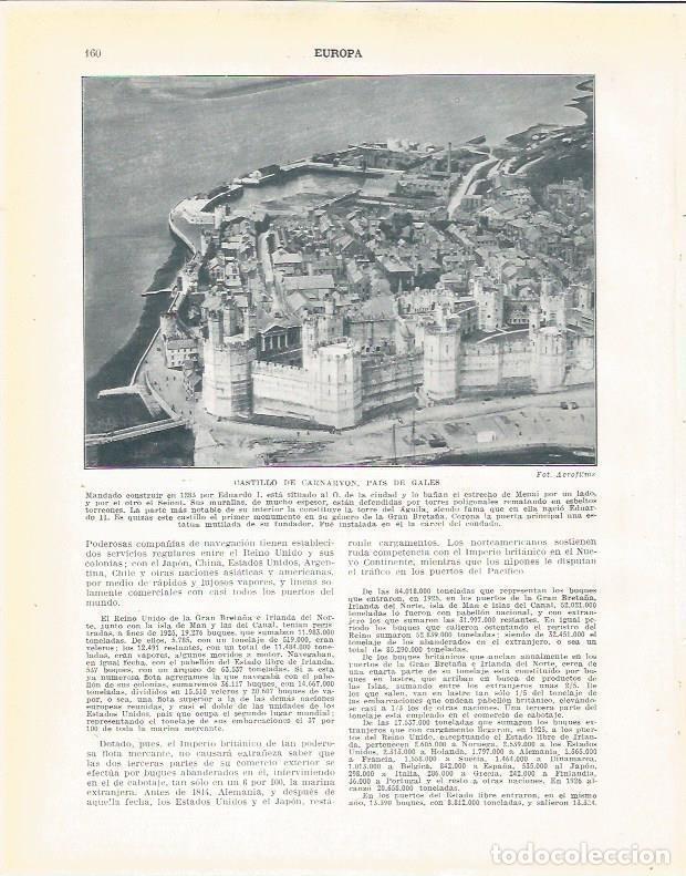 Cartes Postales: LAMINA 20906: Castillo de Carnarvon - Beltran y Rozpide