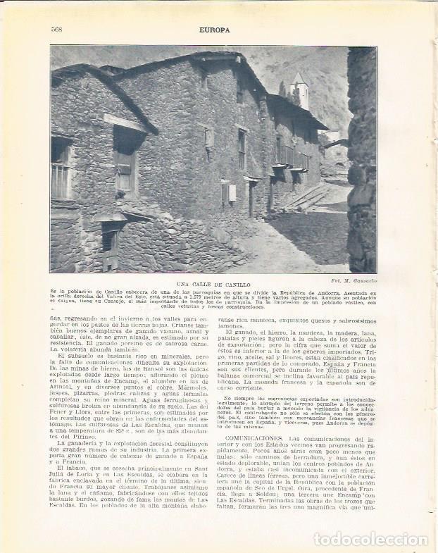 Postales: LAMINA 21119: Calle de Canillo, Andorra - Beltran y Rozpide