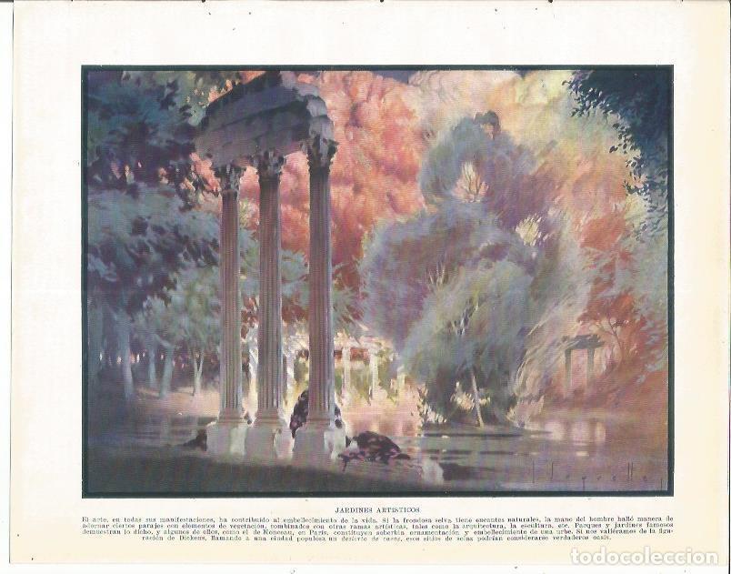 Cartes Postales: LAMINA 21084: Jardines Artisticos - Beltran y Rozpide