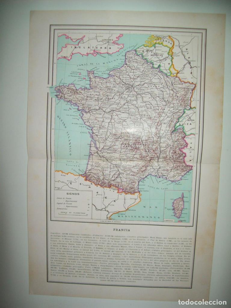 Cartes Postales: LAMINA 21127: Mapa de Francia - Beltran y Rozpide