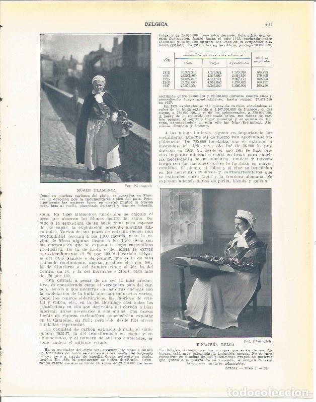 Cartes Postales: LAMINA 21031: Mujeres de Belgica - Beltran y Rozpide