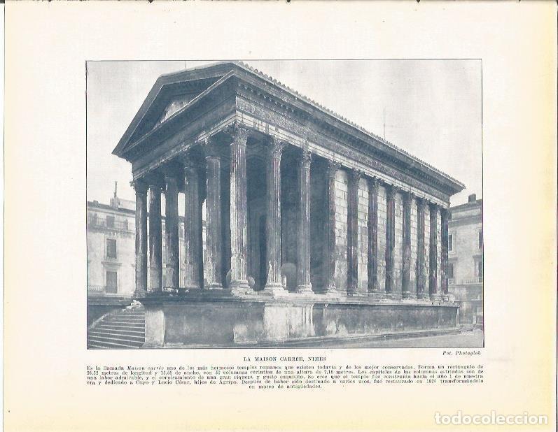 Postcards: LAMINA 21107: La Maison Carree de Nimes, Francia - Beltran y Rozpide