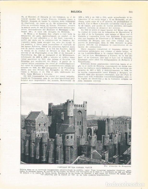 Postcards: LAMINA 21026: Castillo de los Condes en Gante, Belgica - Beltran y Rozpide