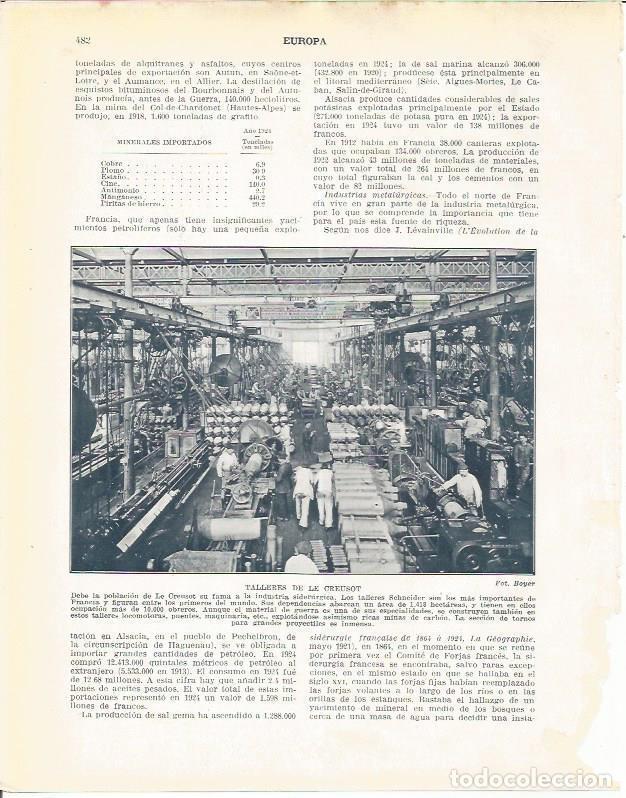 Postcards: LAMINA 21074: Talleres de Le Creusot, Francia - Beltran y Rozpide