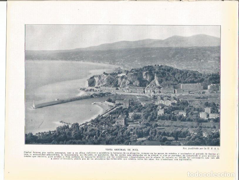 Postales: LAMINA 21073: Vista general de Niza, Francia - Beltran y Rozpide