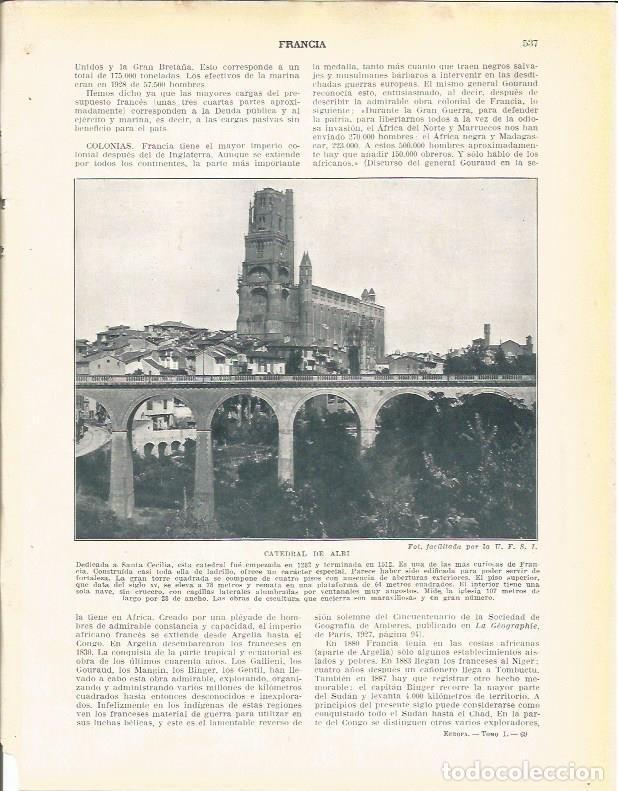 Postcards: LAMINA 21104: Catedral de Albi, Francia - Beltran y Rozpide