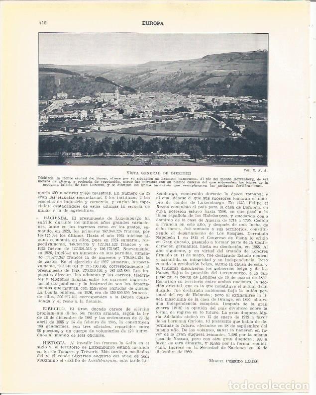 Postcards: LAMINA 21054: Vista de Diekirch, Luxemburgo - Beltran y Rozpide