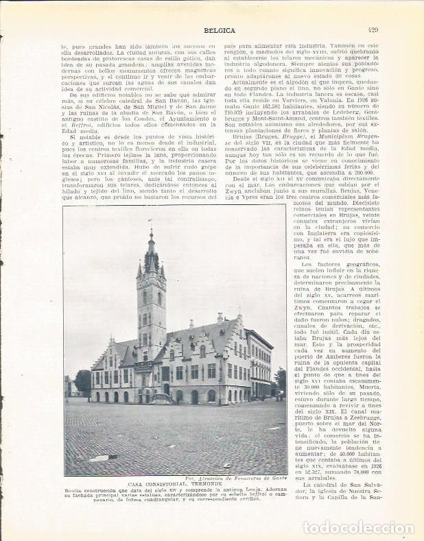 Cartoline: LAMINA 21046: Ayuntamiento de Termonde, Belgica - Beltran y Rozpide