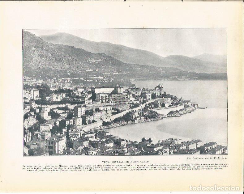 Cartoline: LAMINA 21115: Vista de Montecarlo, Monaco - Beltran y Rozpide