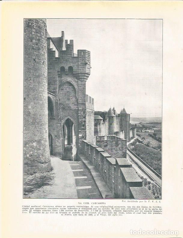 Cartoline: LAMINA 21105: La Cite en Carcassone, Francia - Beltran y Rozpide