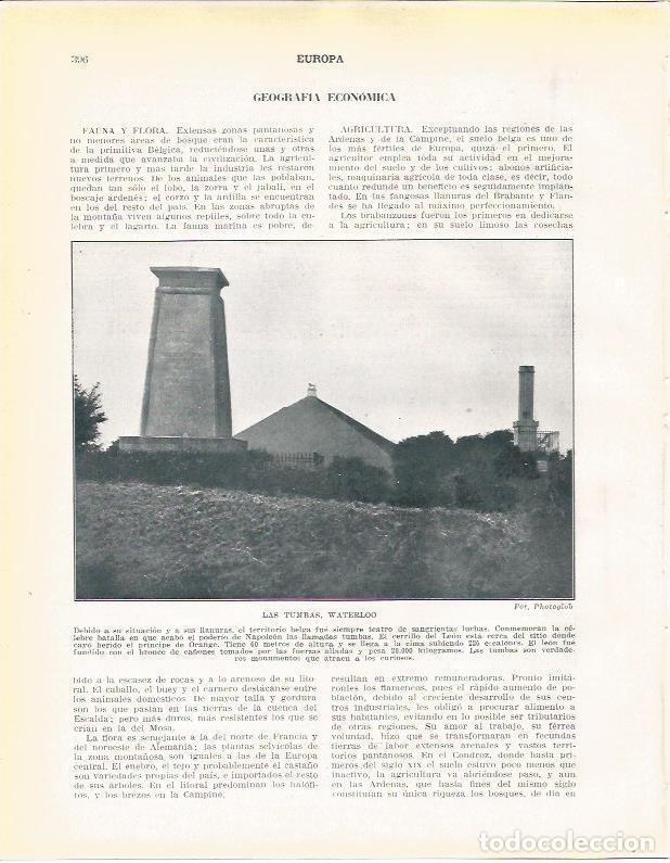 Cartoline: LAMINA 21027: Las Tumbas en Waterloo, Belgica - Beltran y Rozpide