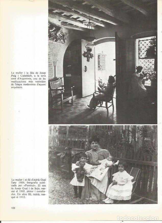 Cartoline: LAMINA 20748: Mujer e hija de Josep Puig i Cadafalch en Argentona - Edmon Valles