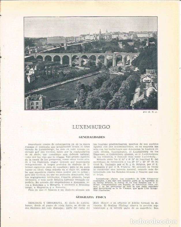 Postkarten: LAMINA 21050: Luxemburgo - Beltran y Rozpide