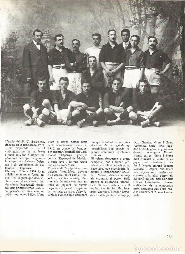 Cartoline: LAMINA 20782: Equipo del FC Barcelona de 1909-1910 - Edmon Valles