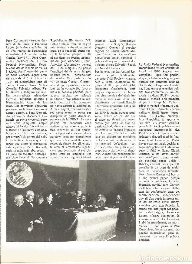 Postkarten: LAMINA 20693: Pere Coromines y Francesc Layret en L'Amic del Poble Catala - Edmon Valles