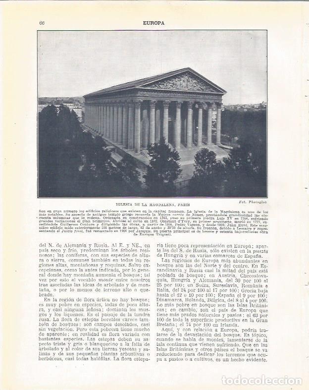 Postais: LAMINA 20853: Iglesia de la Magdalena, Paris - Beltran y Rozpide